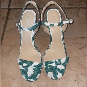 Gianni Binni palm leaf shoes, like new, worn once, no damages